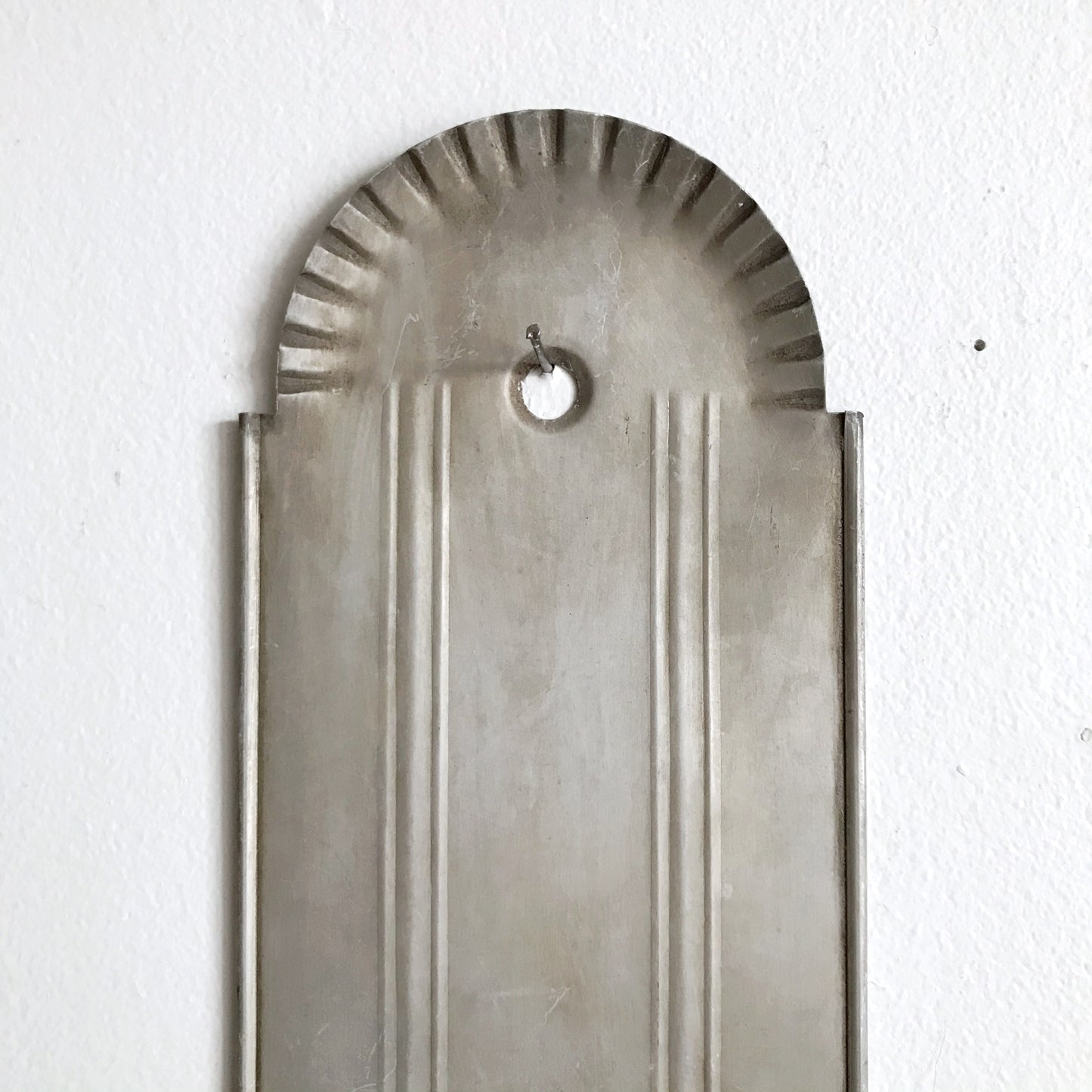 Large Vintage Galvanized Candle Sconce