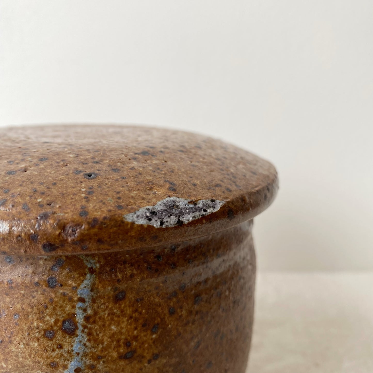 Vintage Studio Pottery Vessel with Lid