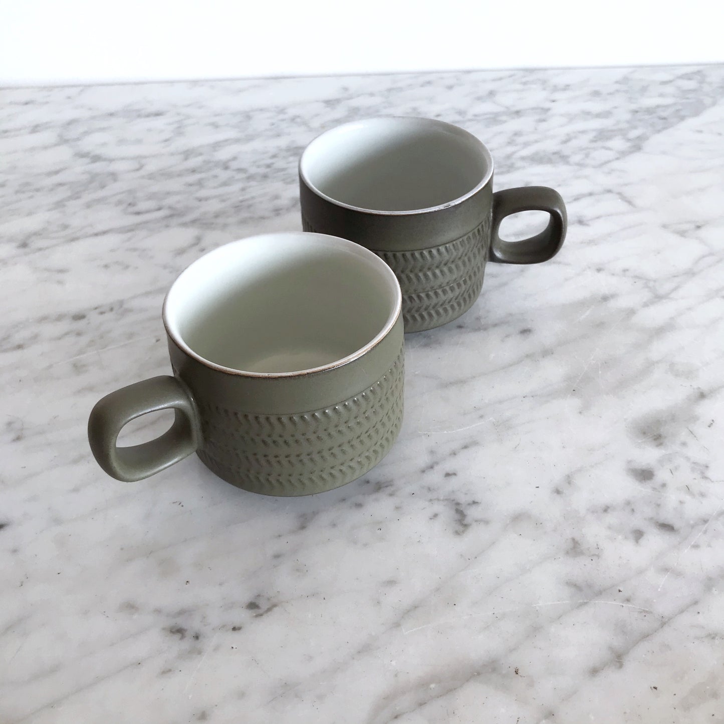 Pair of Vintage Coffee Cups by Denby