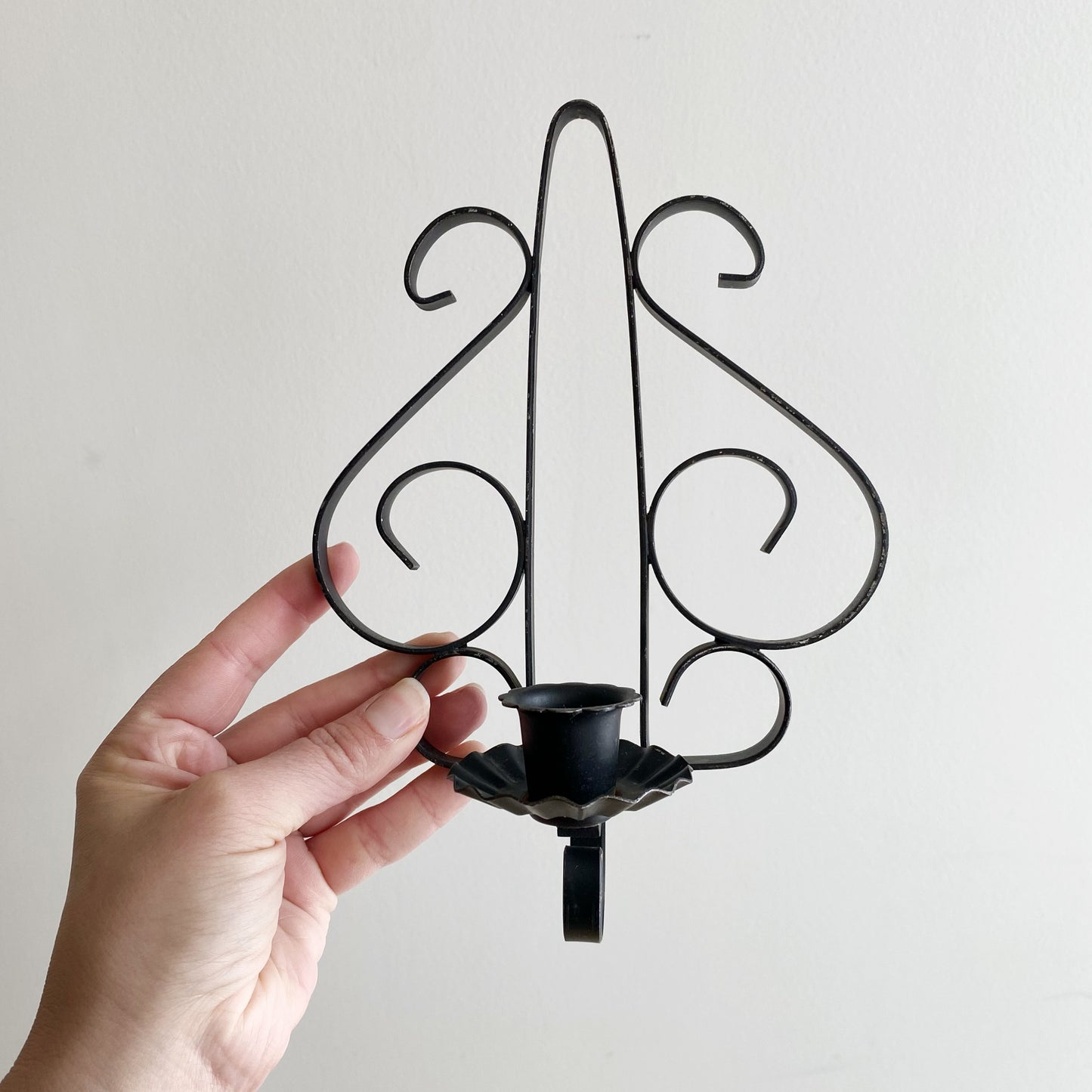 Vintage Metal Wall Candle Holder