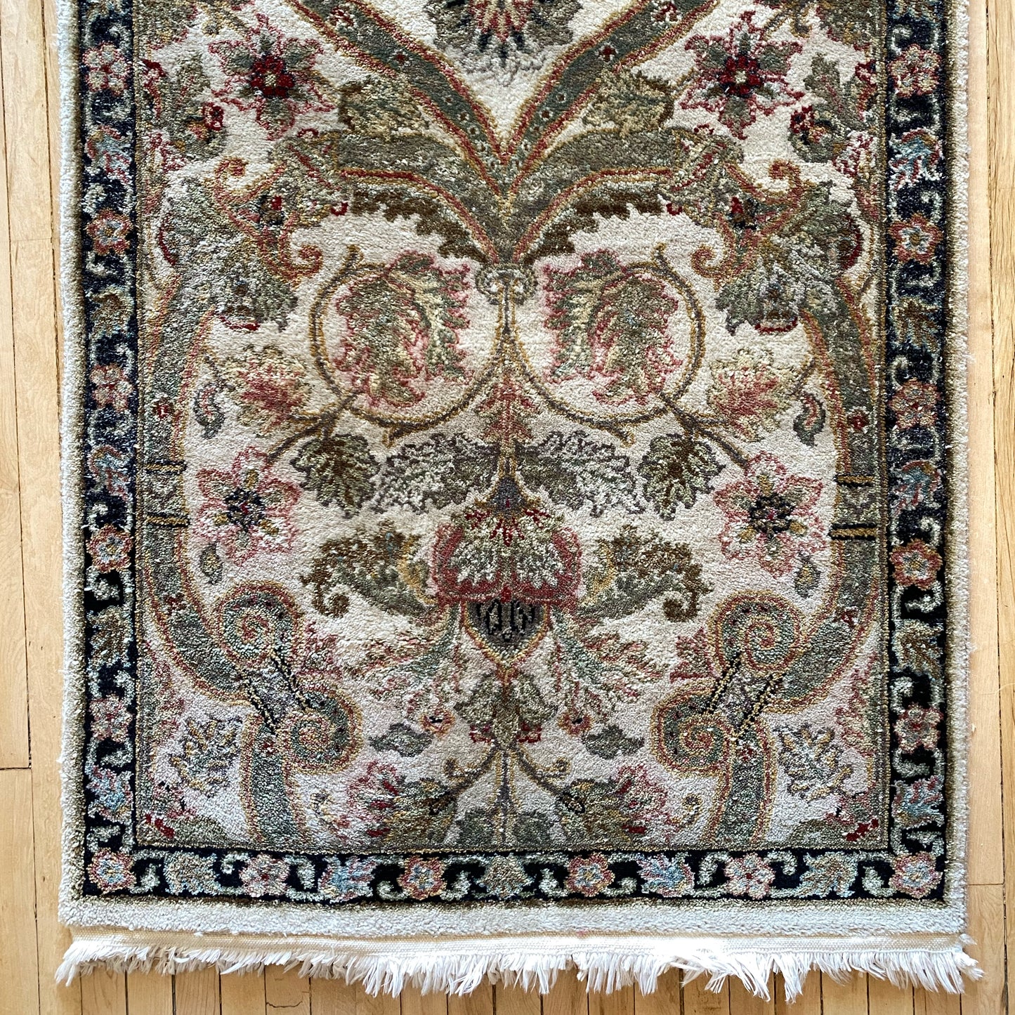 "SAGE" Vintage Hand-Knotted Runner (2'6" x 22')
