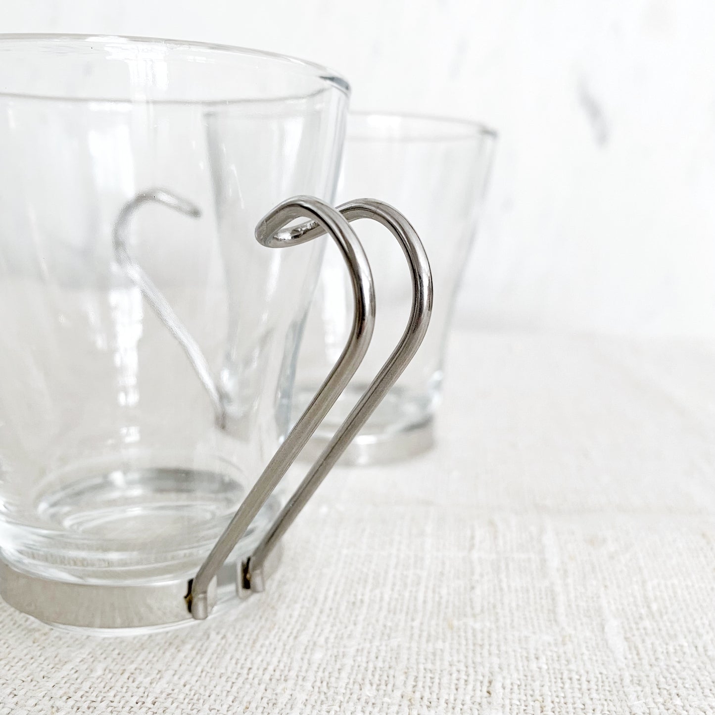 Pair of Italian Glass Coffee Cups