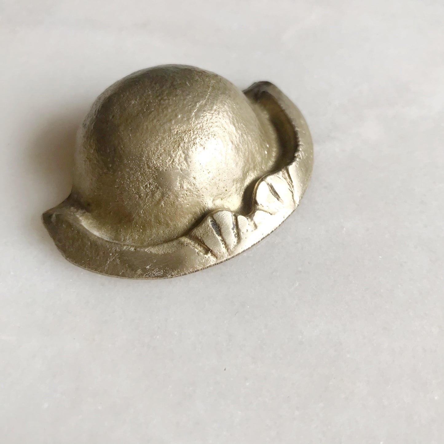Small Vintage Brass Clam Ashtray