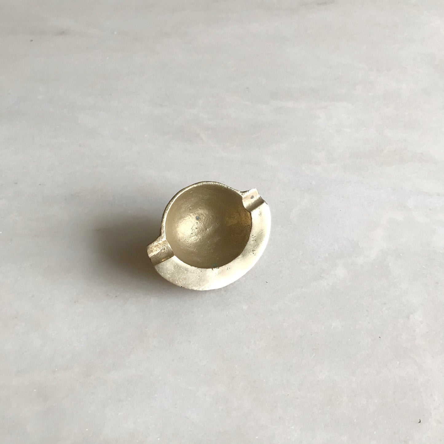 Small Vintage Brass Clam Ashtray