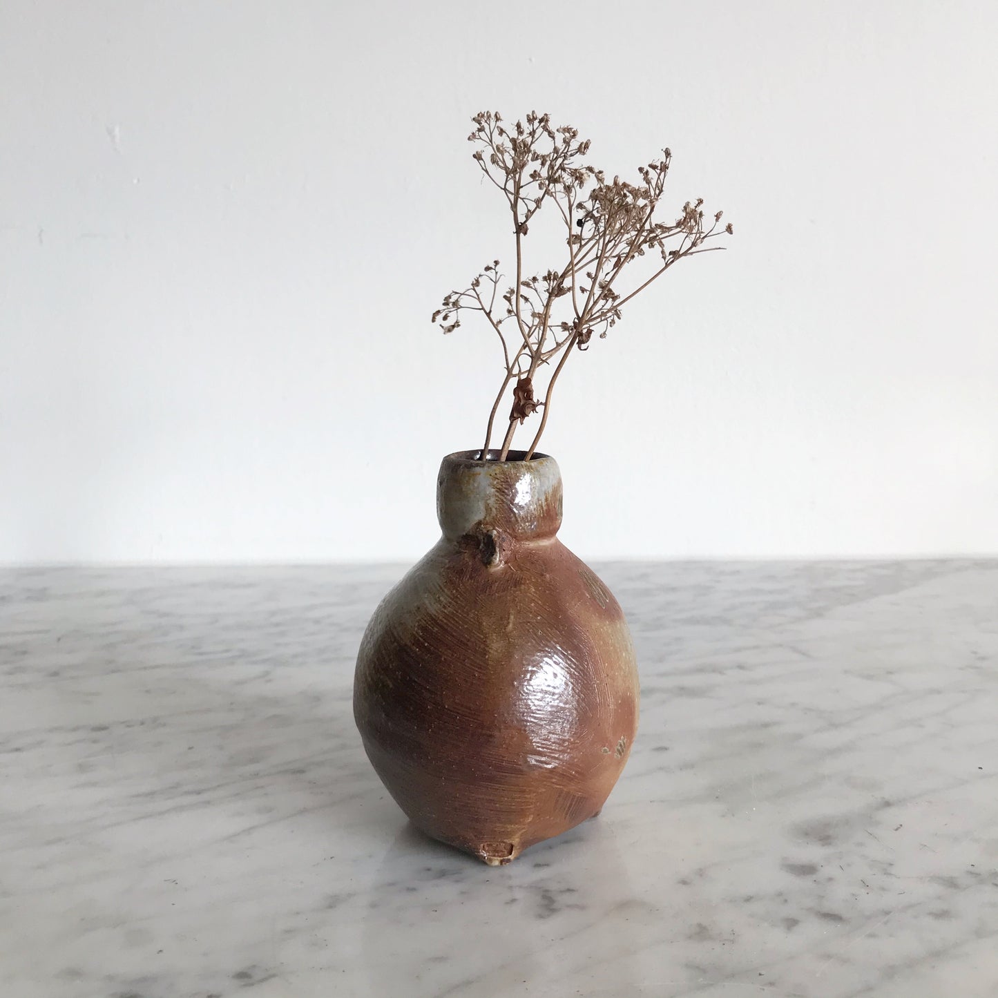 Vintage Studio Pottery Vase, 4.25”