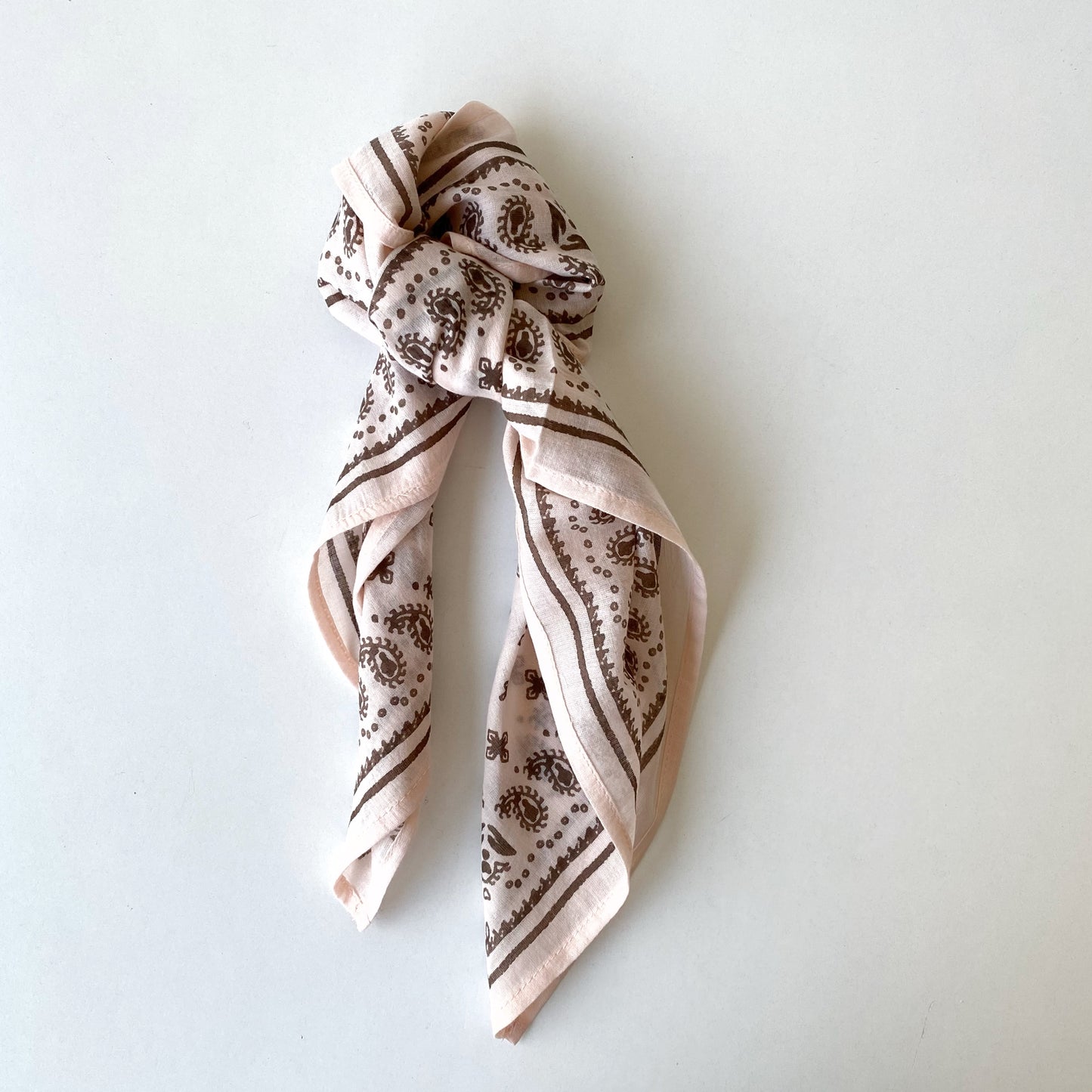 Block Printed Cotton Bandana, Choose Color