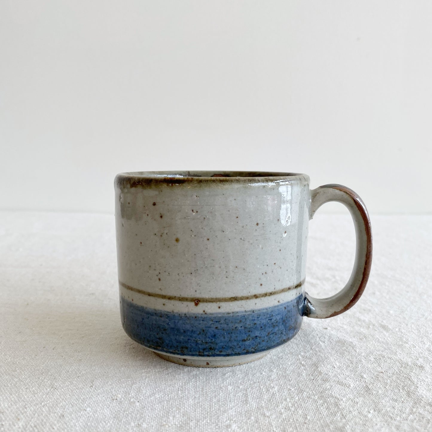 Set of 6 Vintage Stoneware Mugs