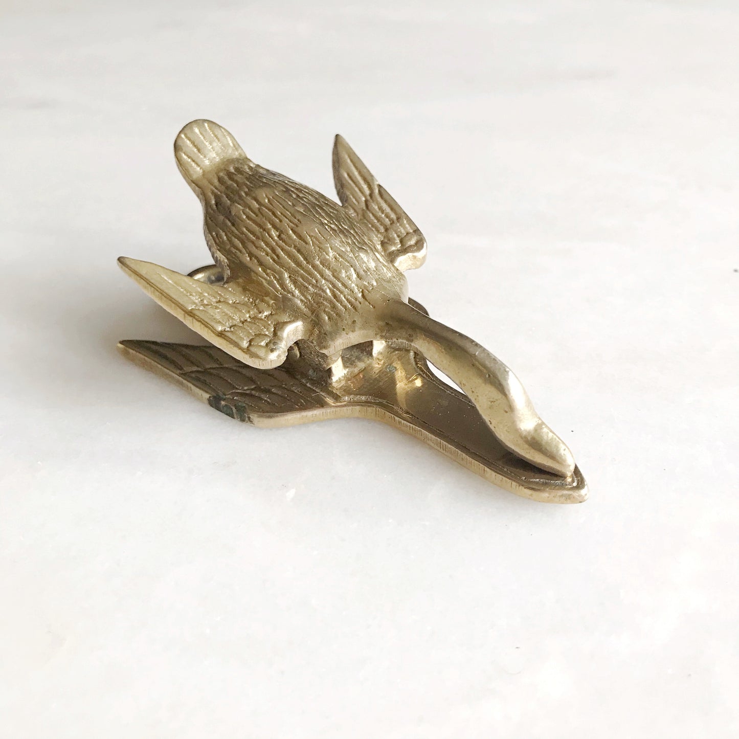 Single Vintage Brass Duck Clip