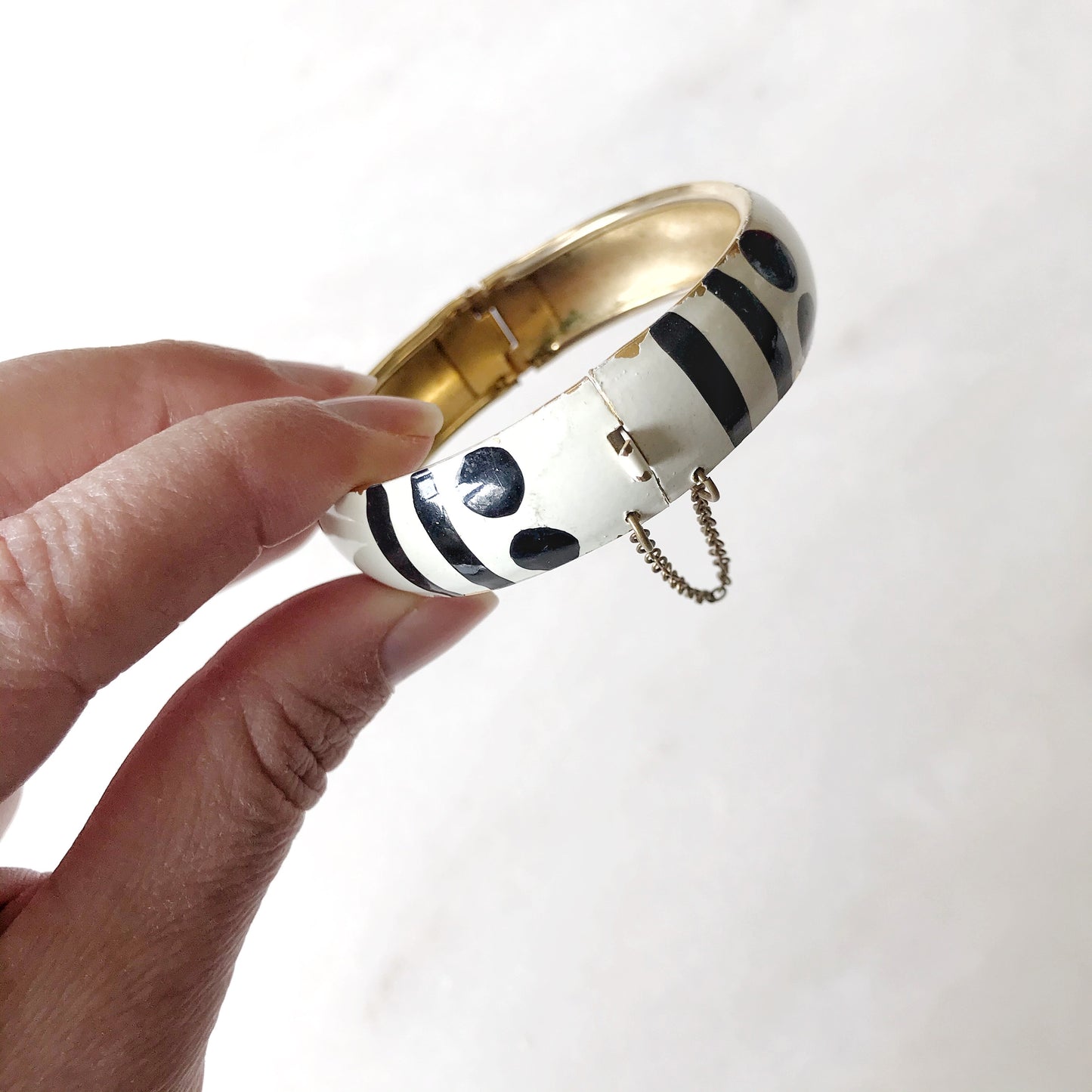 Vintage Mod Tribal Clip Bracelet