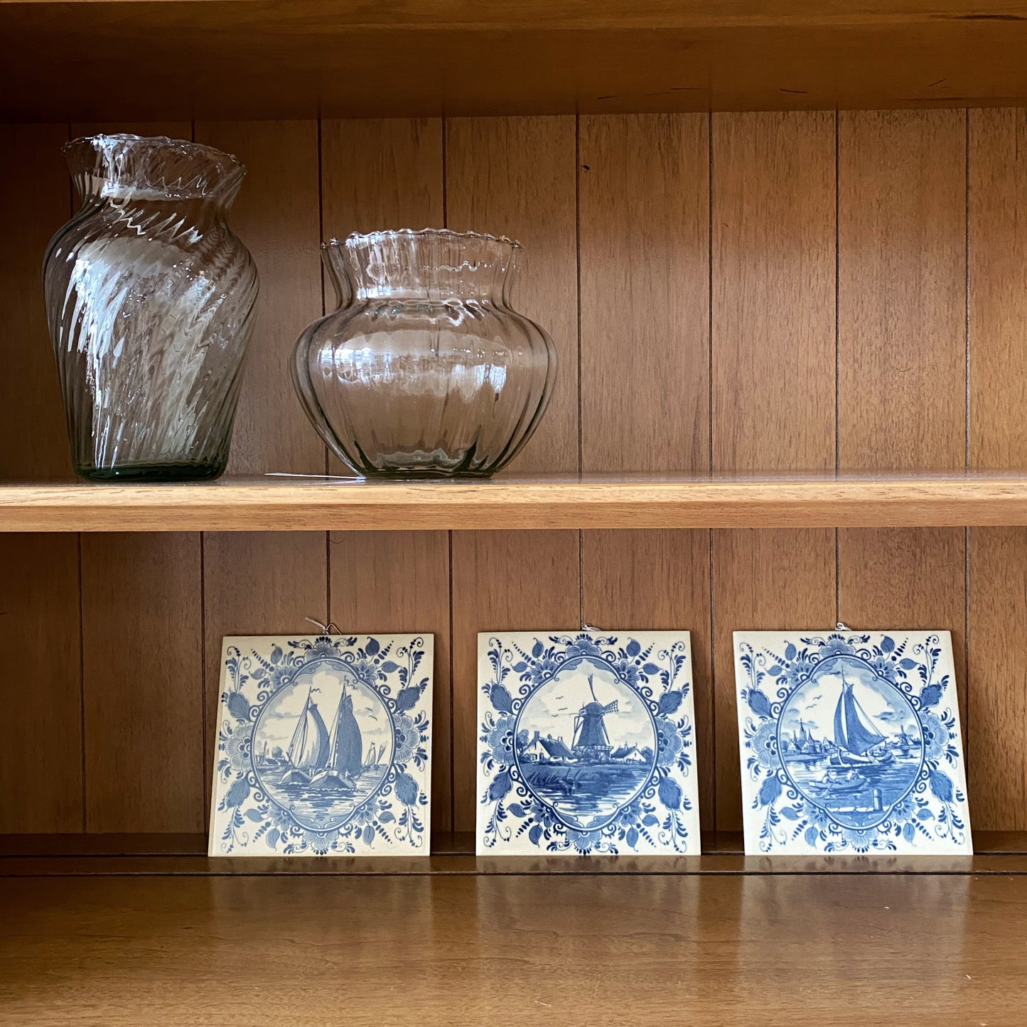 Vintage Blauw Delft Tile, Holland (Choose)