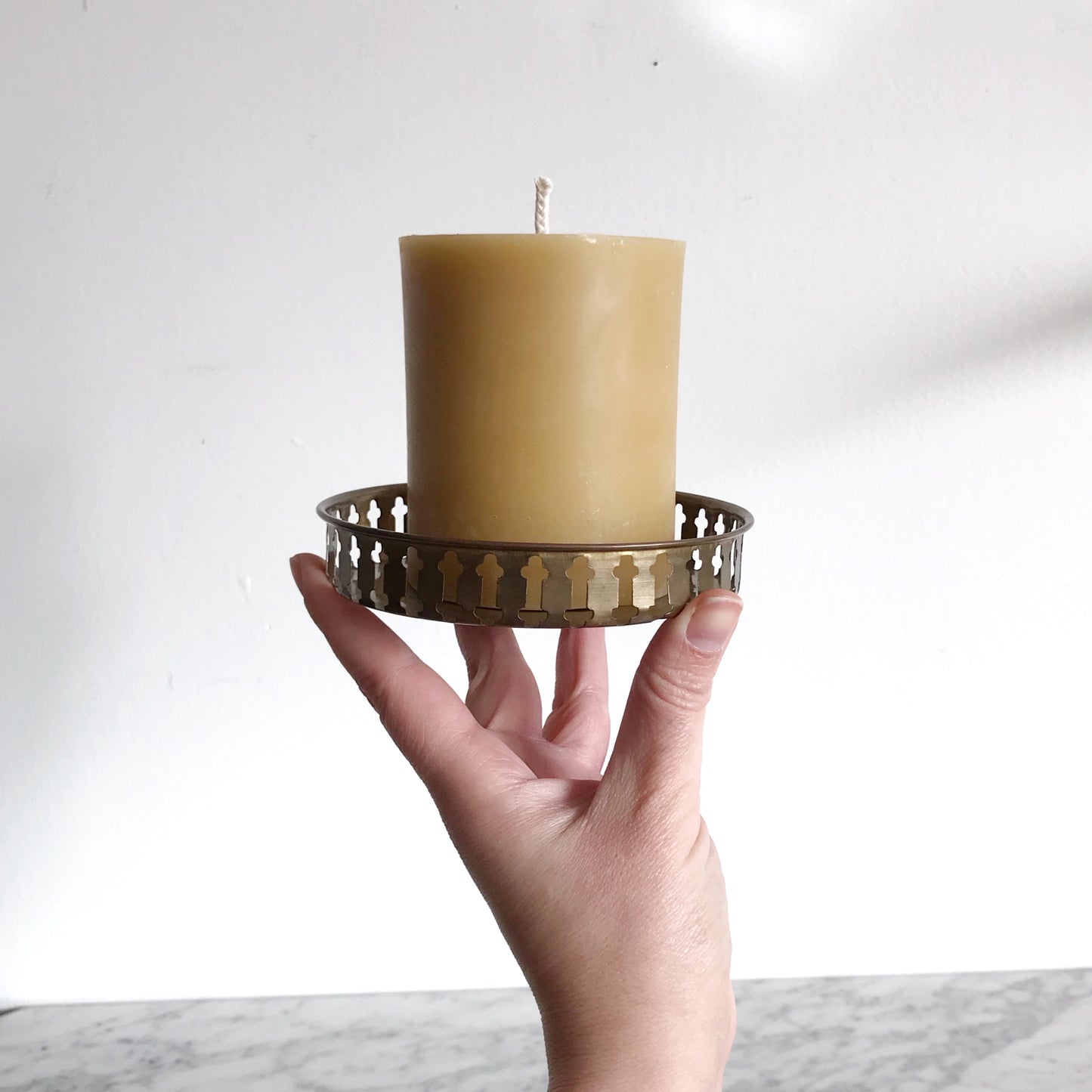 Small Decorative Vintage Brass Tray