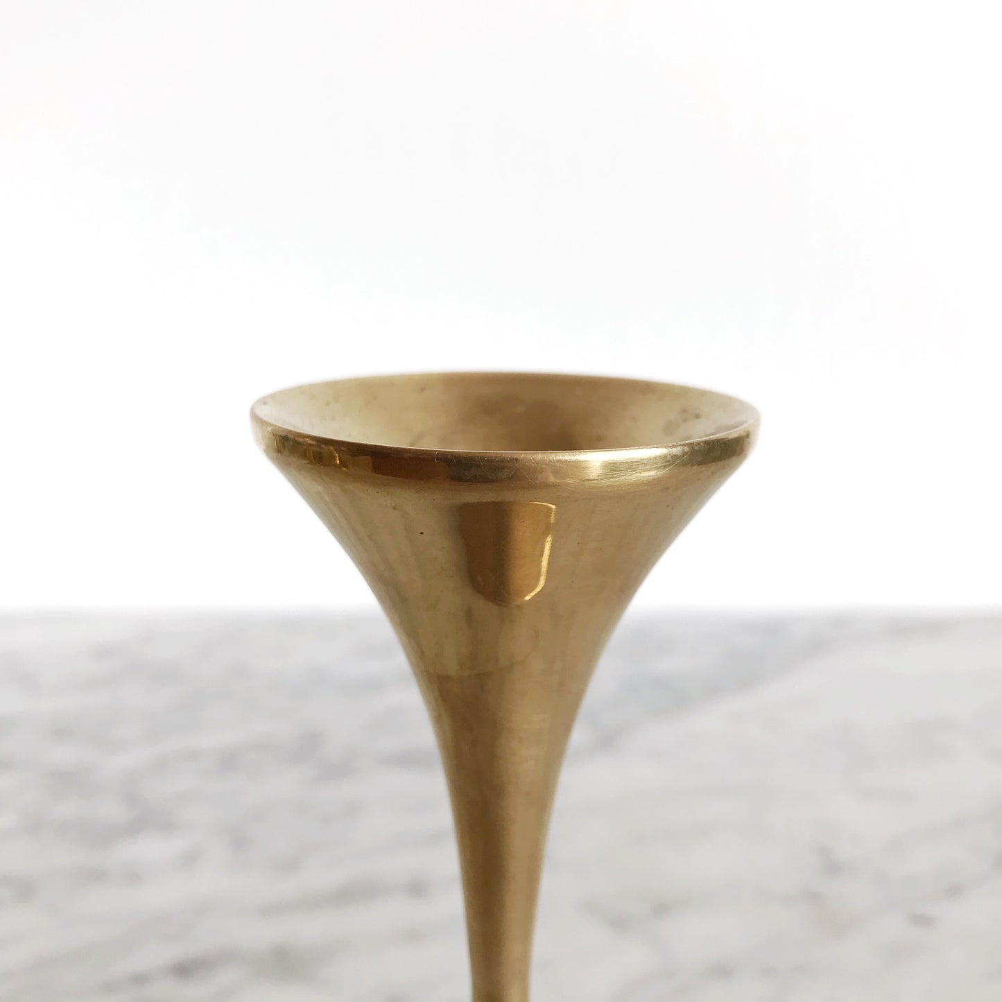 Vintage Danish Brass Candle Holder