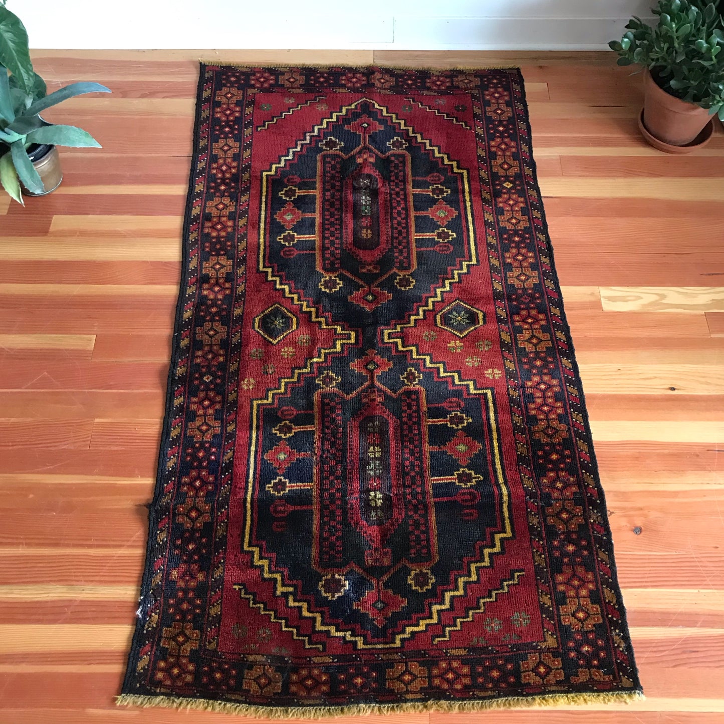 “ROXY” Antique Hand-knotted Rug (3.4 x 6.2)