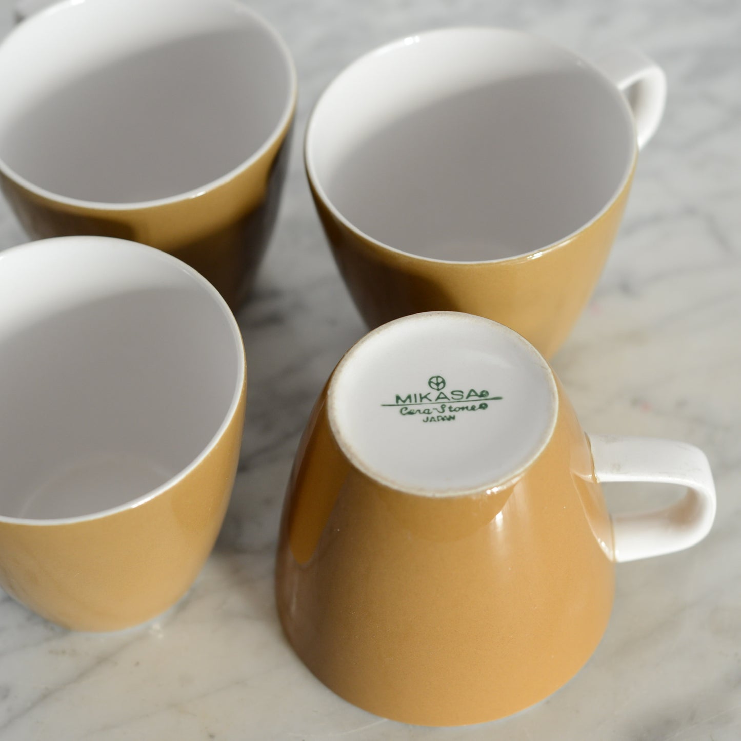 Set of 4 Vintage Ceramic Coffee Cups, Japan