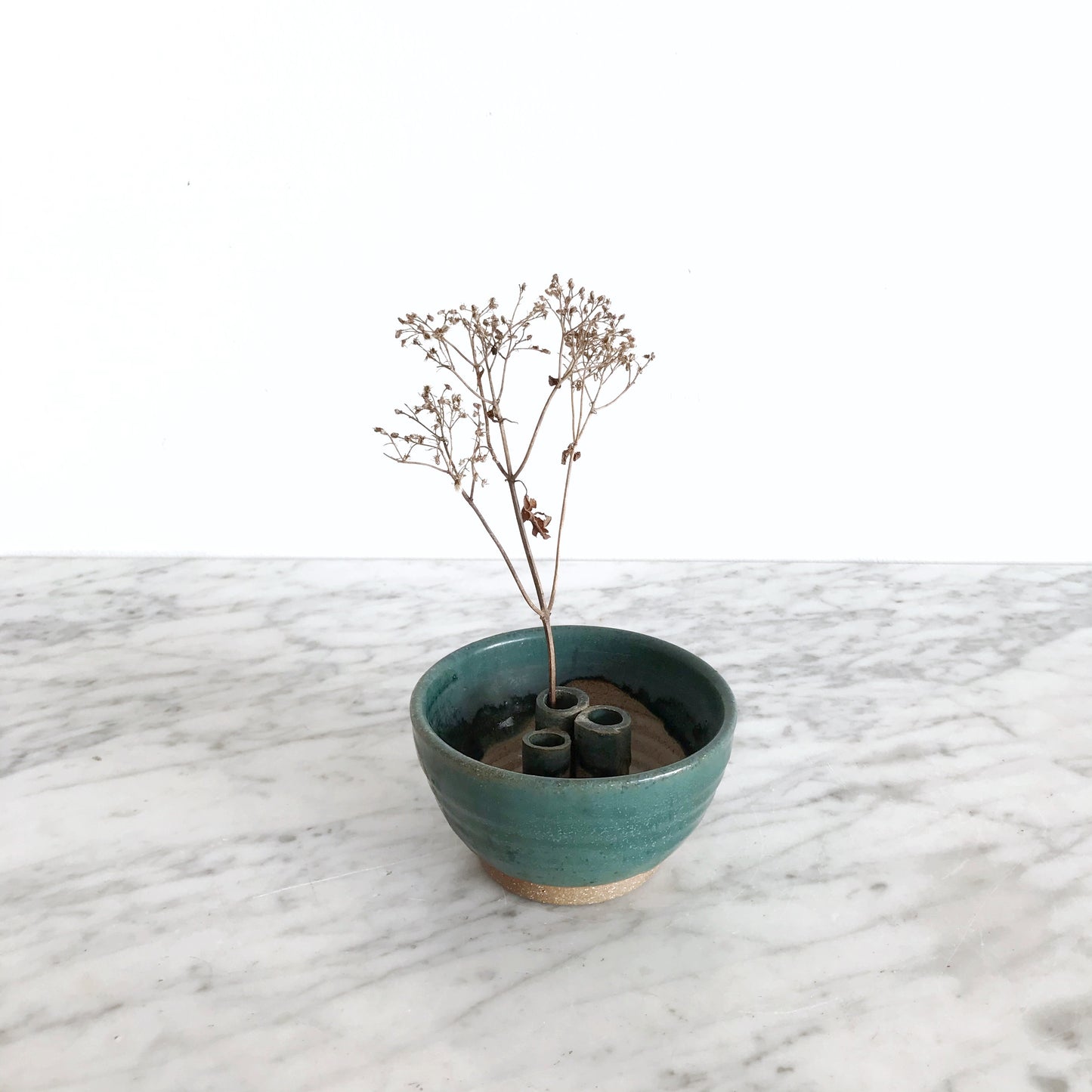 Handcrafted Stoneware Triple Bud Vase