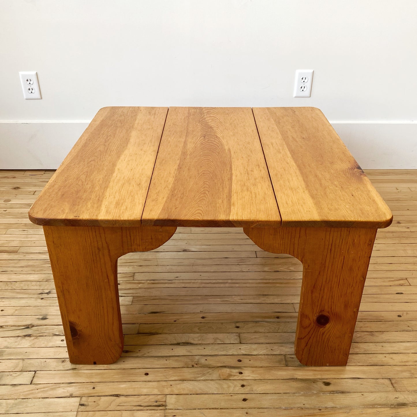 Vintage Handcrafted Folksy Coffee Table