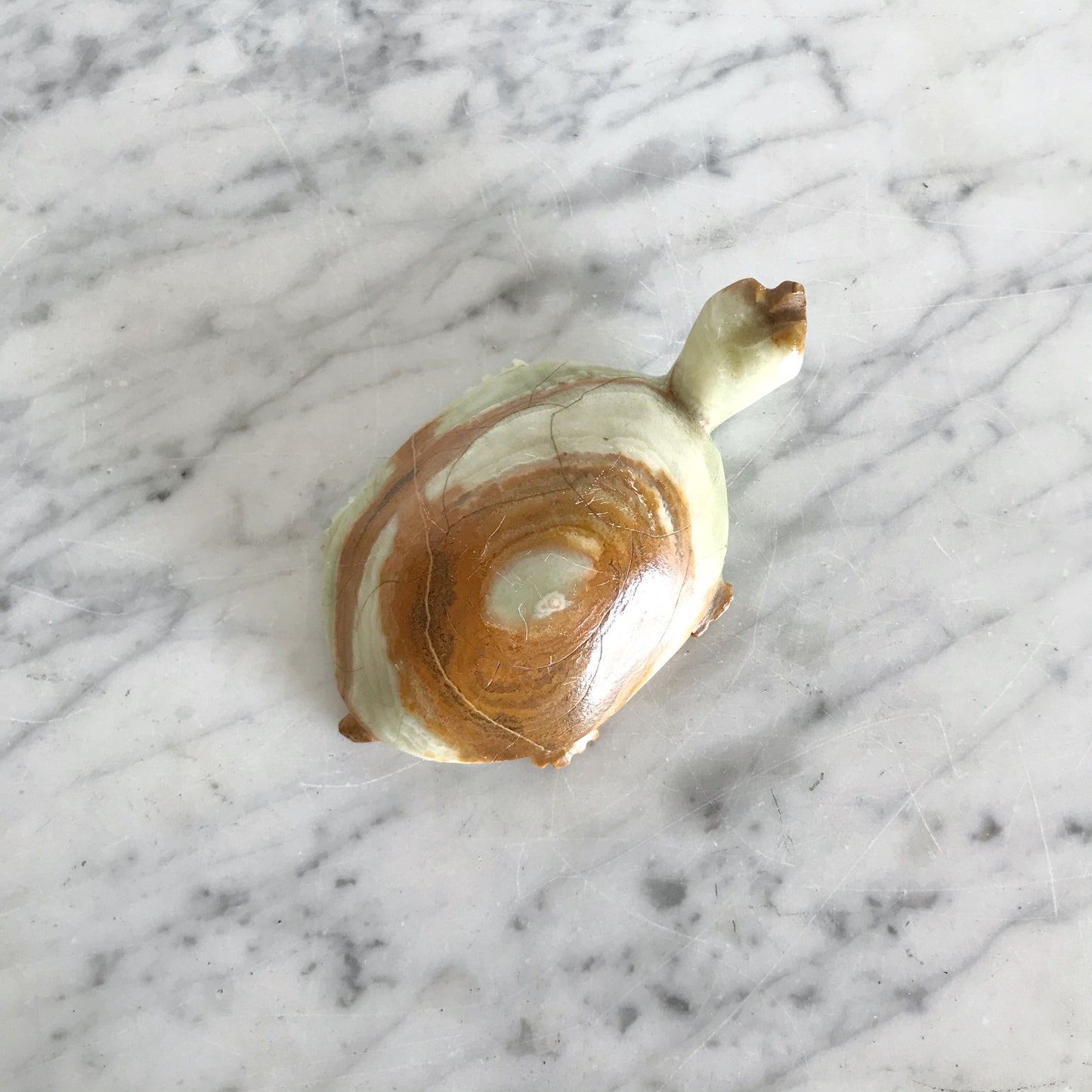 Vintage Carved Stone Turtle