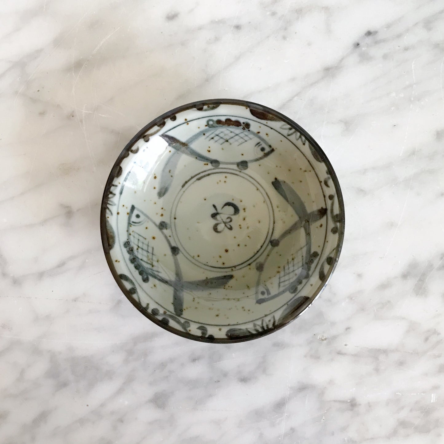 Petite Ceramic Dish with Fish