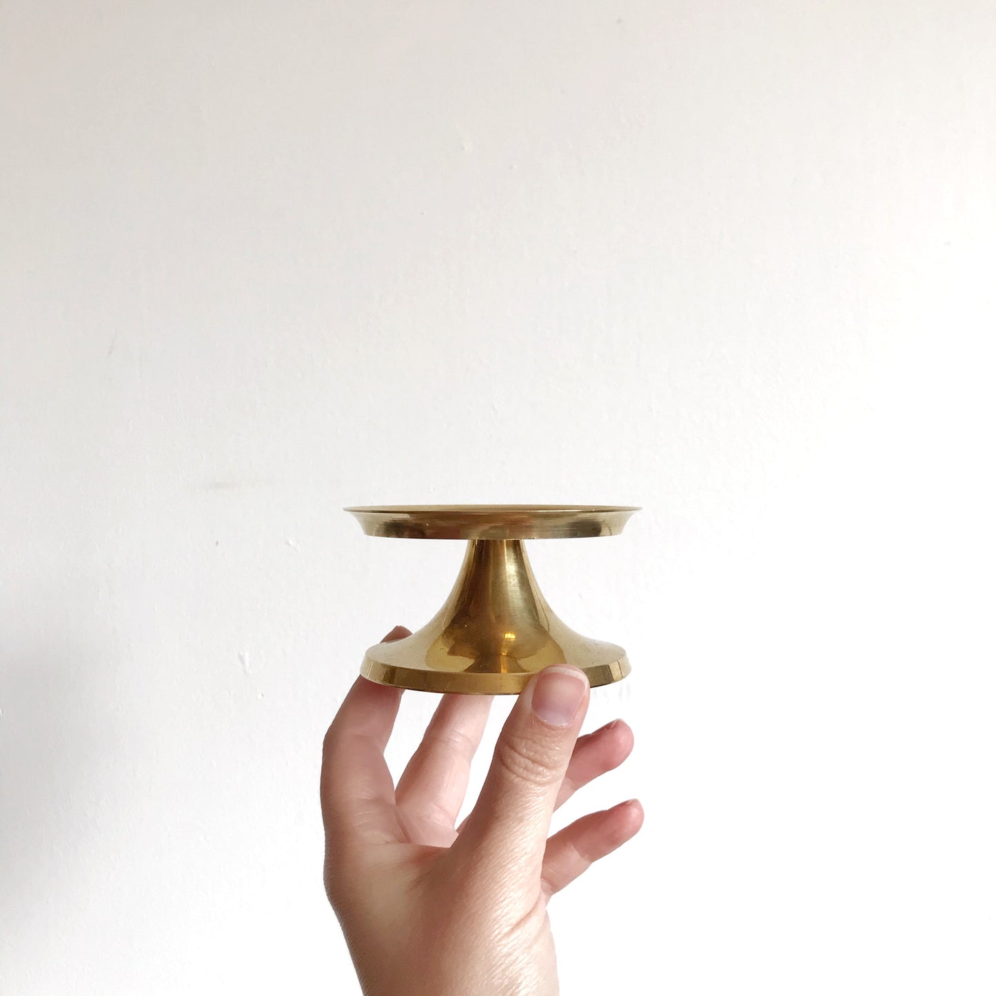 Vintage Brass Pillar Holder