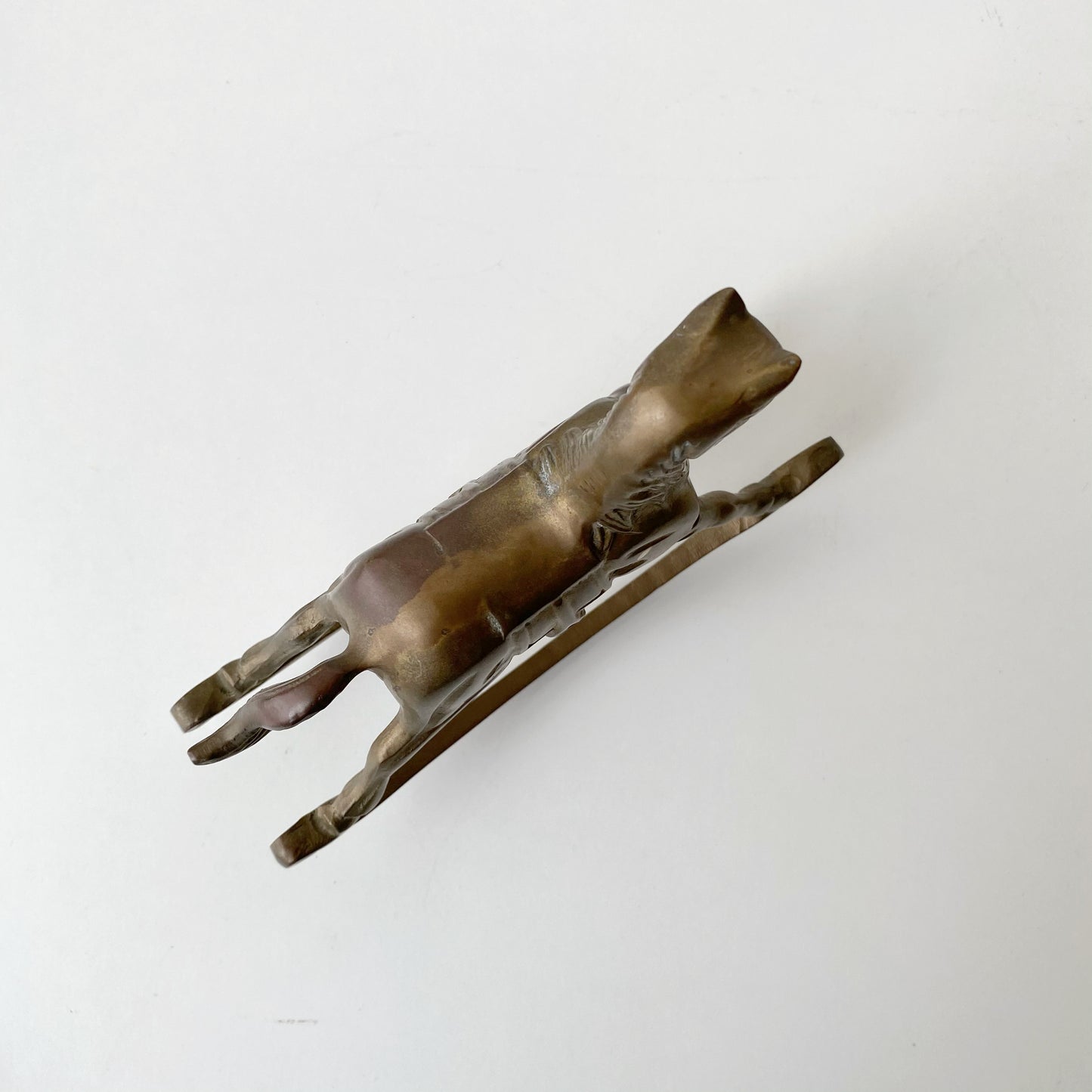 Vintage Brass Rocking Horse