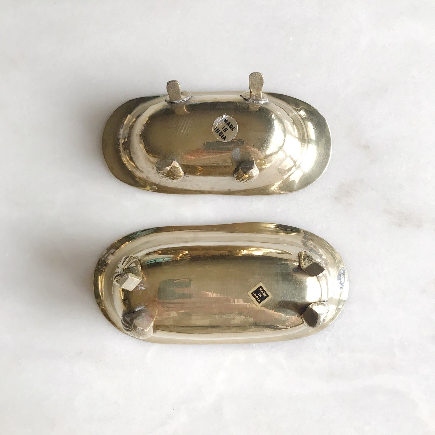 Vintage Brass Clawfoot Bathtub Soap Dish (choose size)