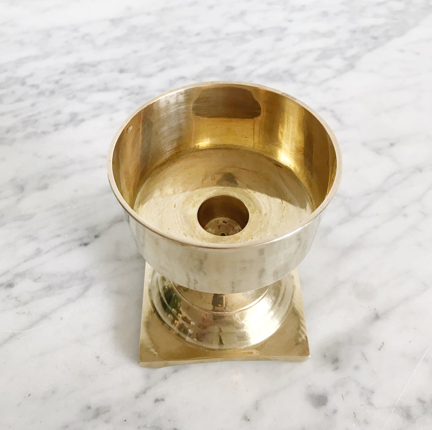 Vintage Dual-Purpose Brass Candle Holder