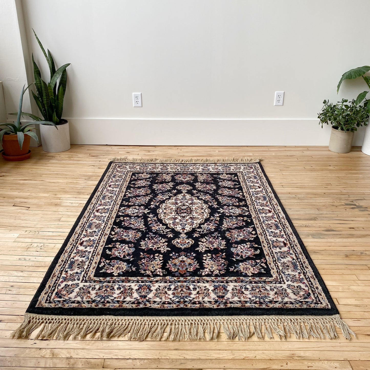 Black Area Rug (3’11” x 6’2”)