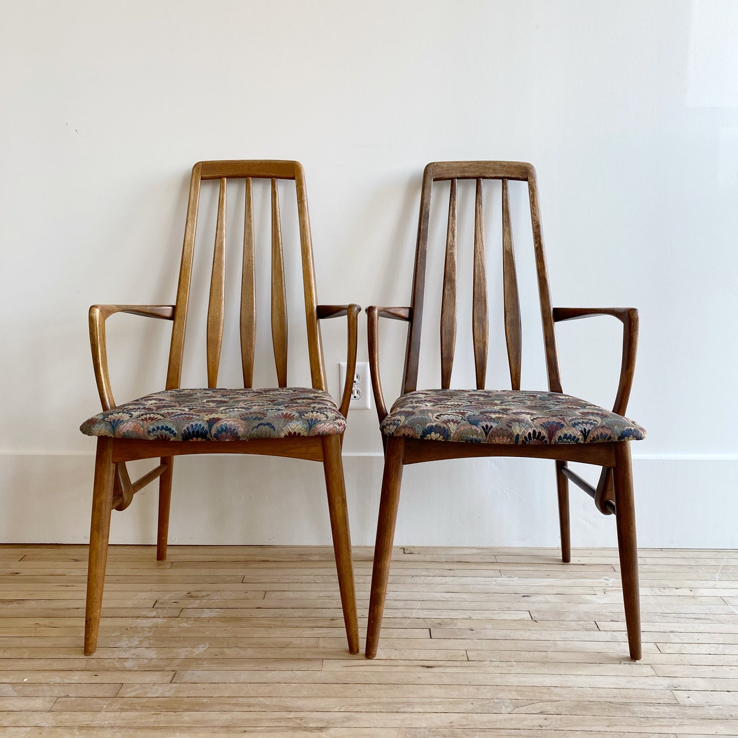 S/6 Vintage Danish "Eva" Dining Chairs