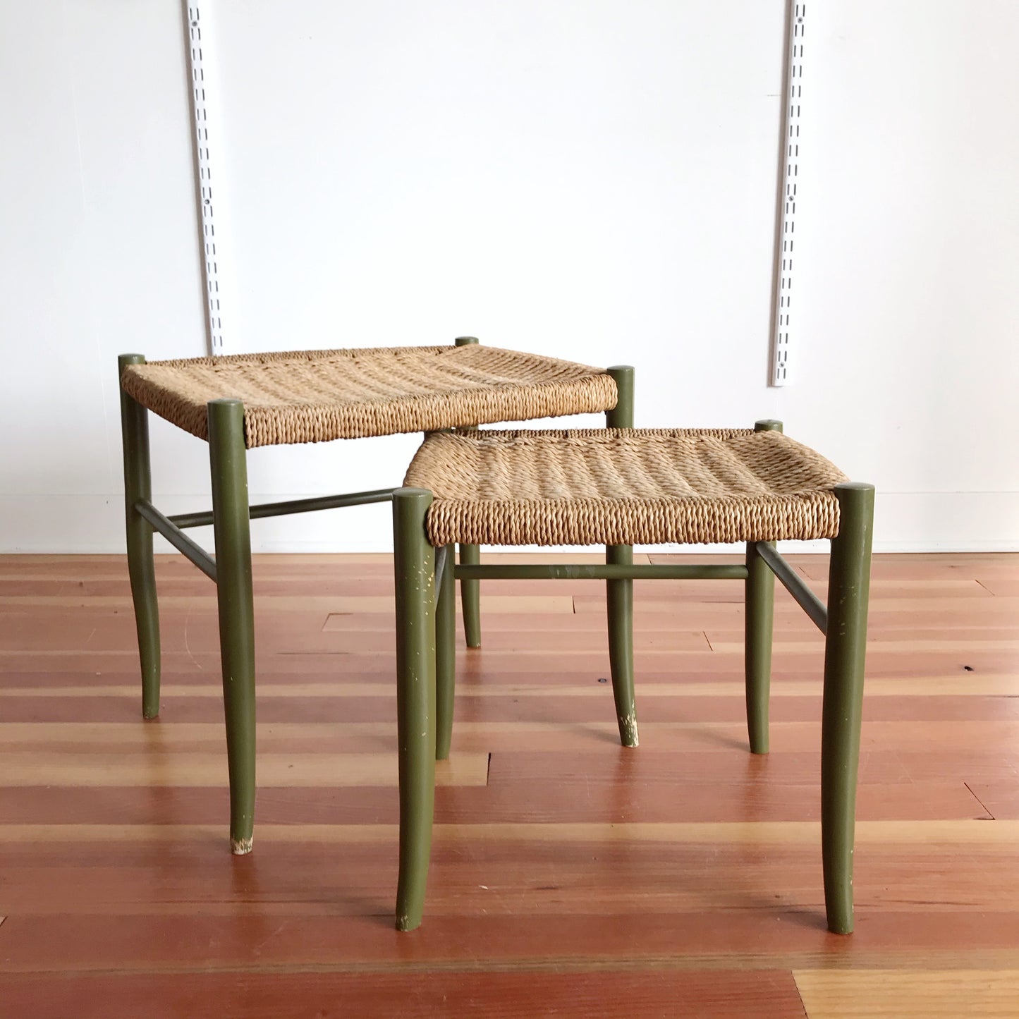 Vintage 1950's Italian Mid-Century Modern Nesting Stools