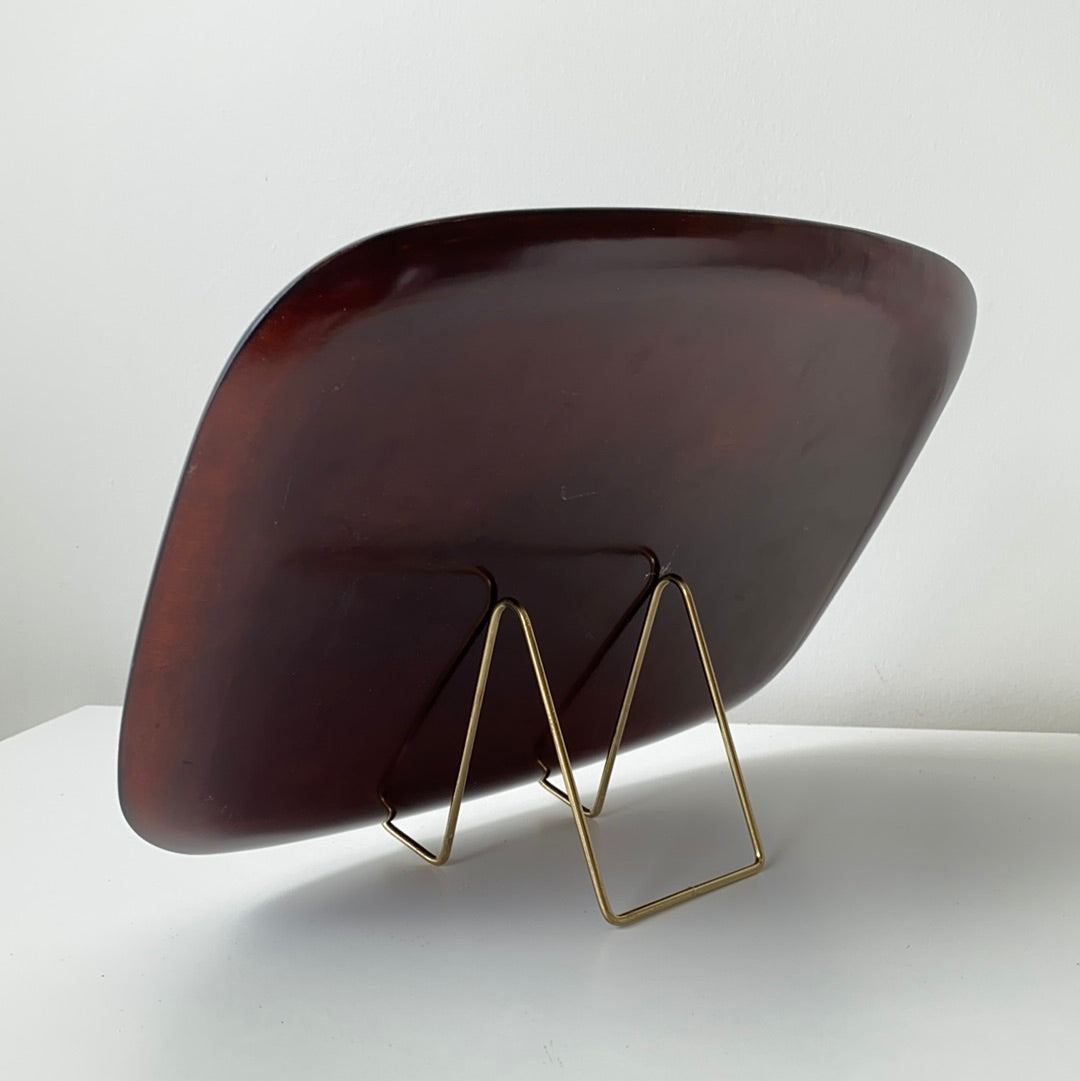 Vintage MCM Lacquered Tray with Fish