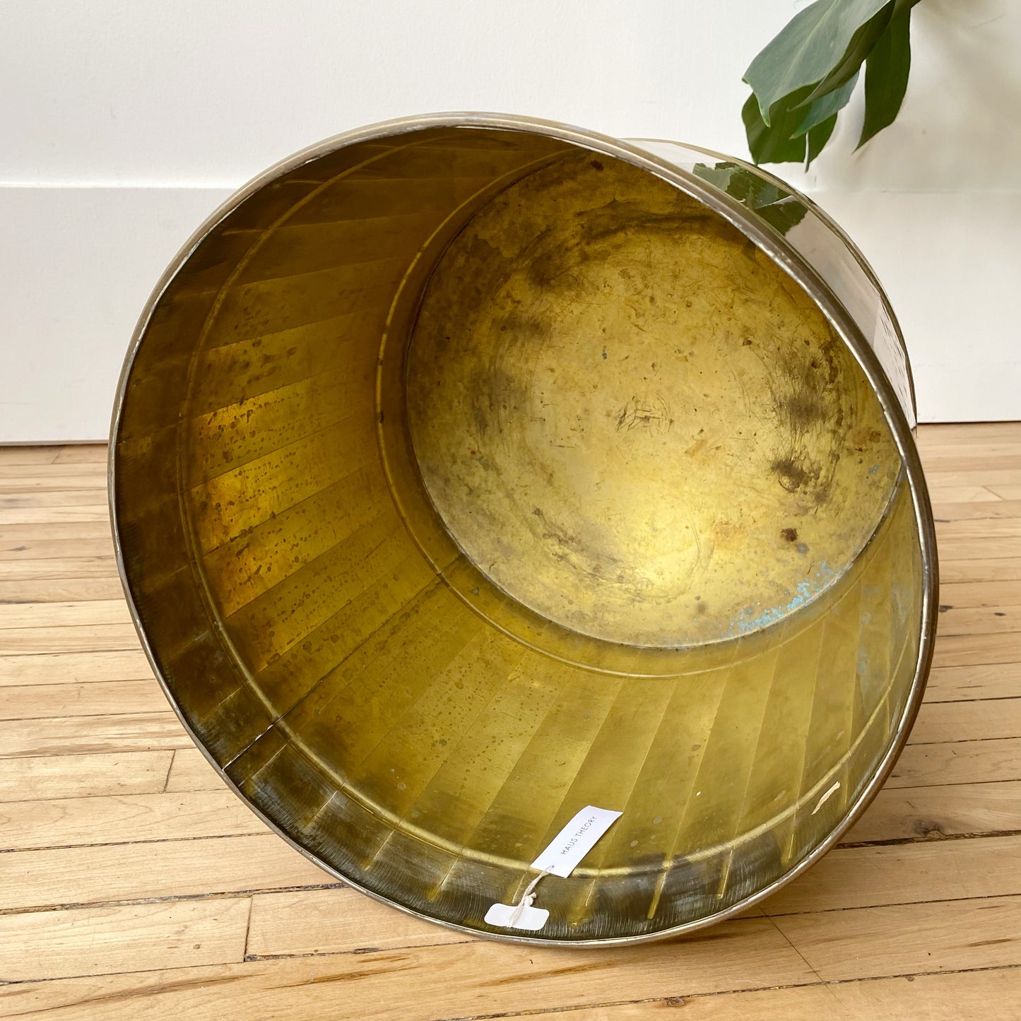 XXL Vintage Brass Planter