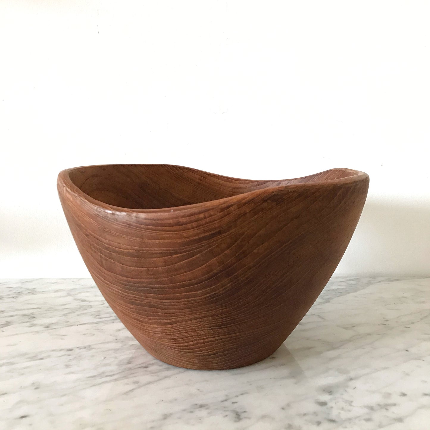 Large Vintage Teak Serving Bowl