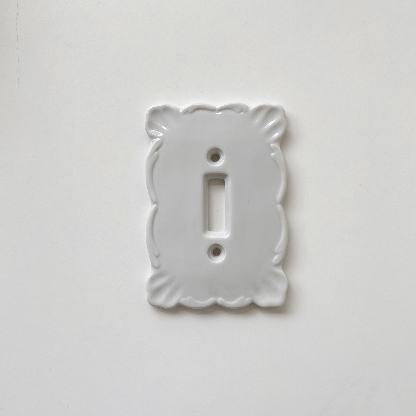 Vintage Porcelain Switch-plate