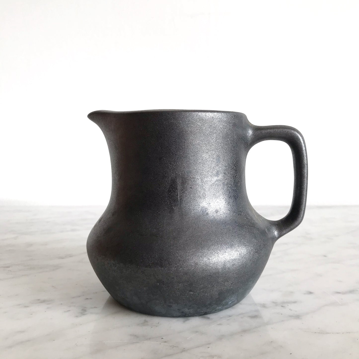Vintage Ceramic Pitcher, Graphite
