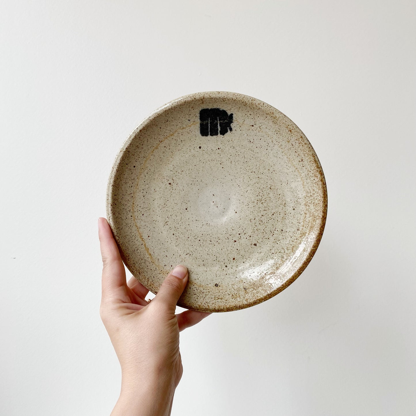 Smaller Pottery Plate with MN Zoo Moose