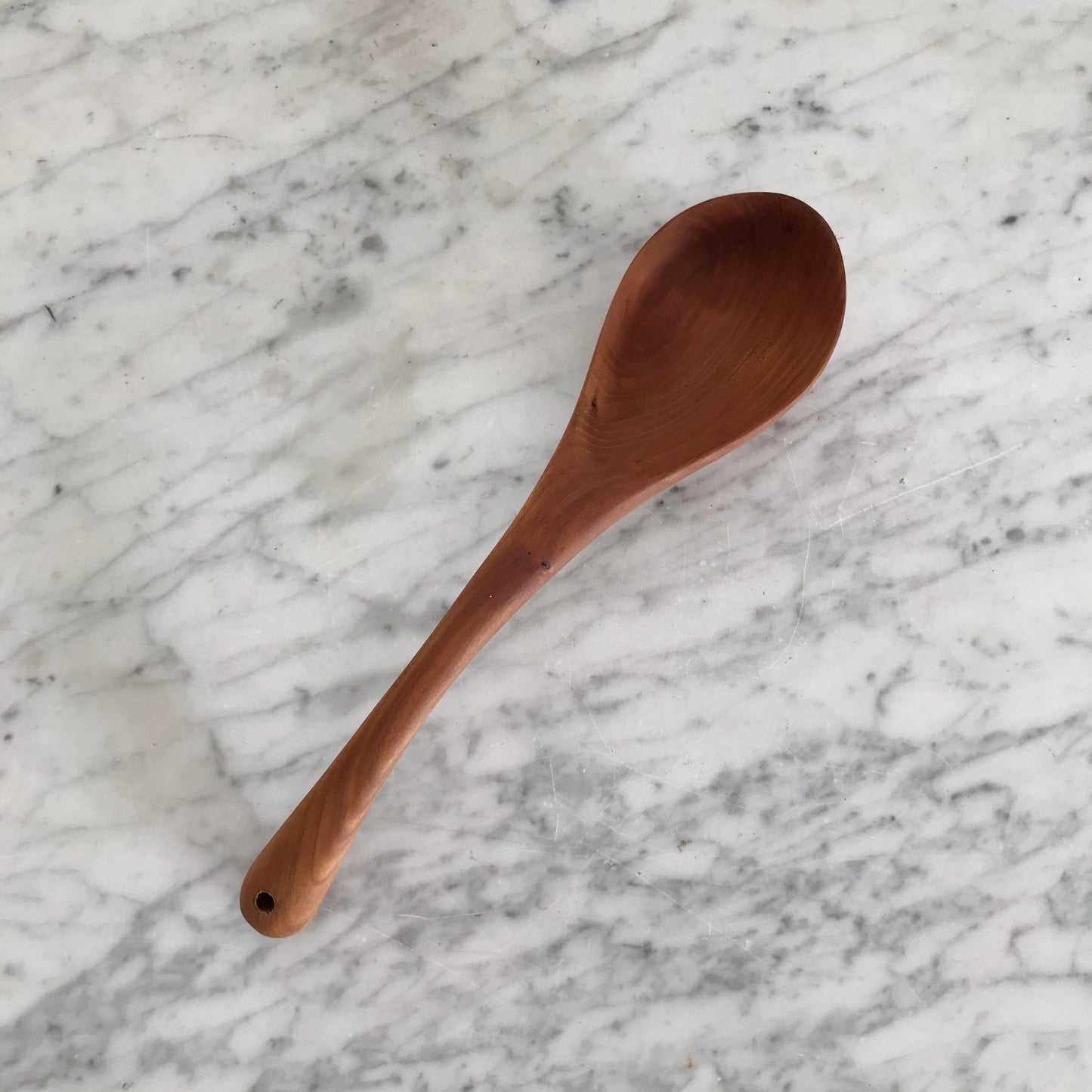 Large Carved Wood Ladle Spoon