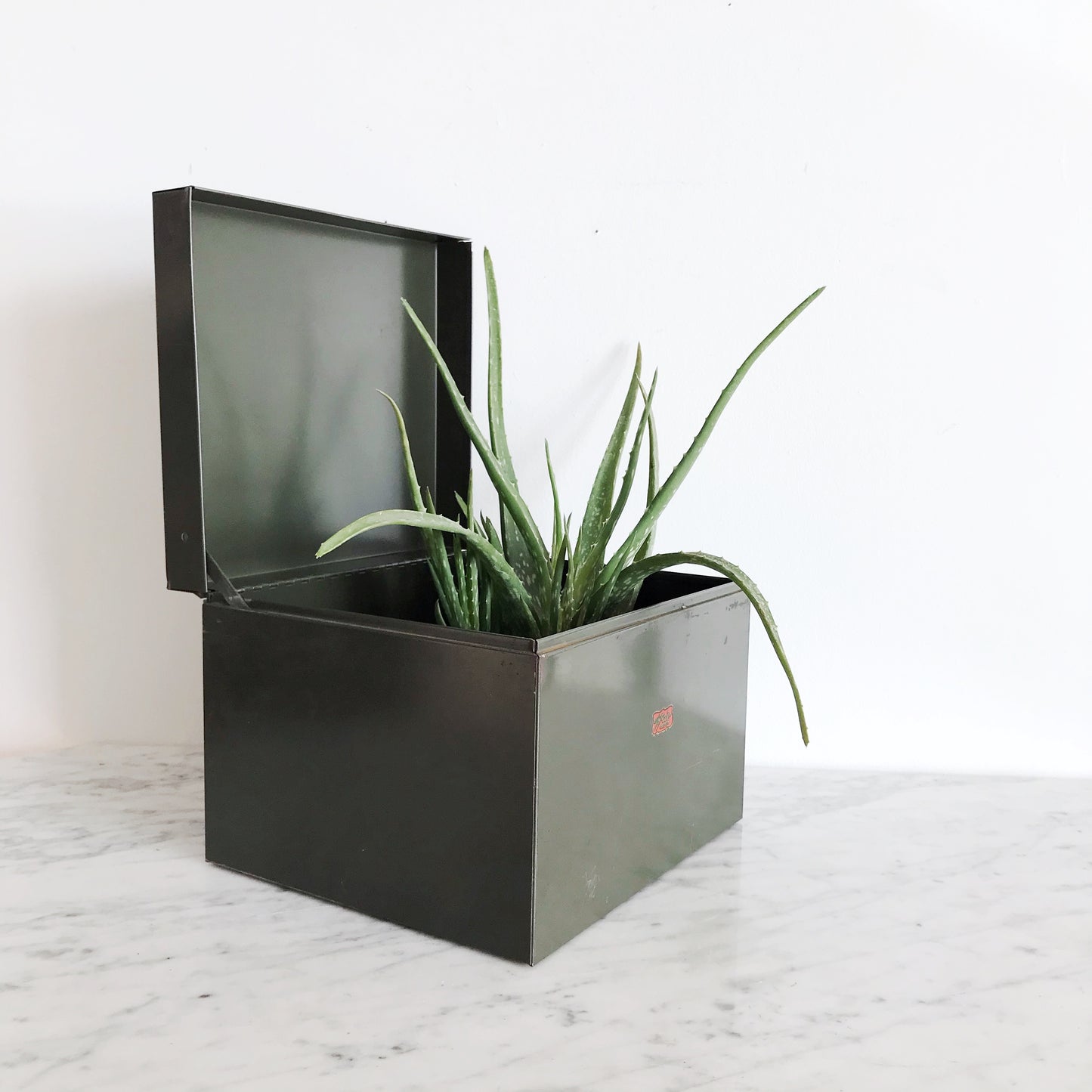 Large Vintage Metal Storage Box