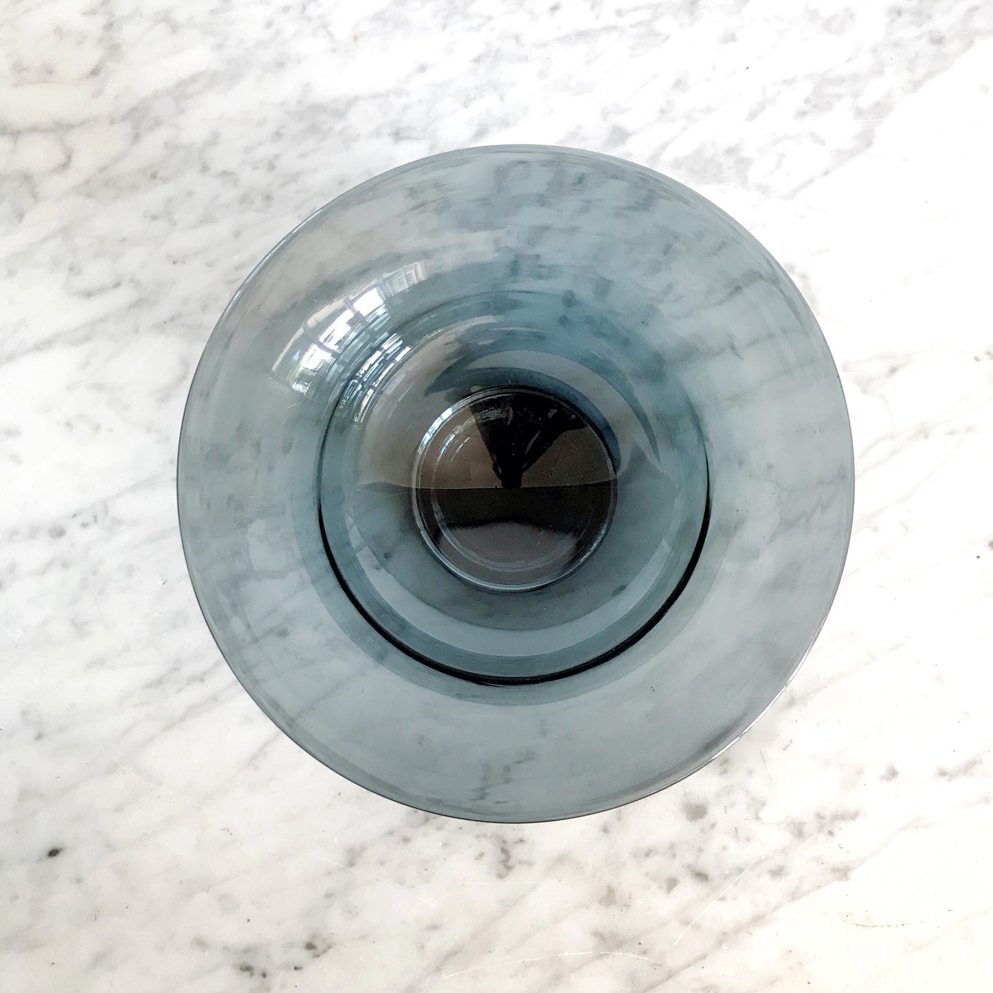 Modern Blue Glass Bowl