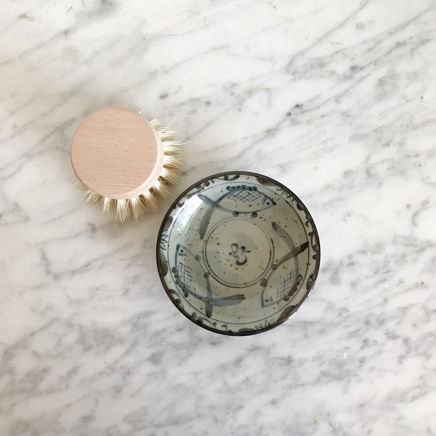 Petite Ceramic Dish with Fish