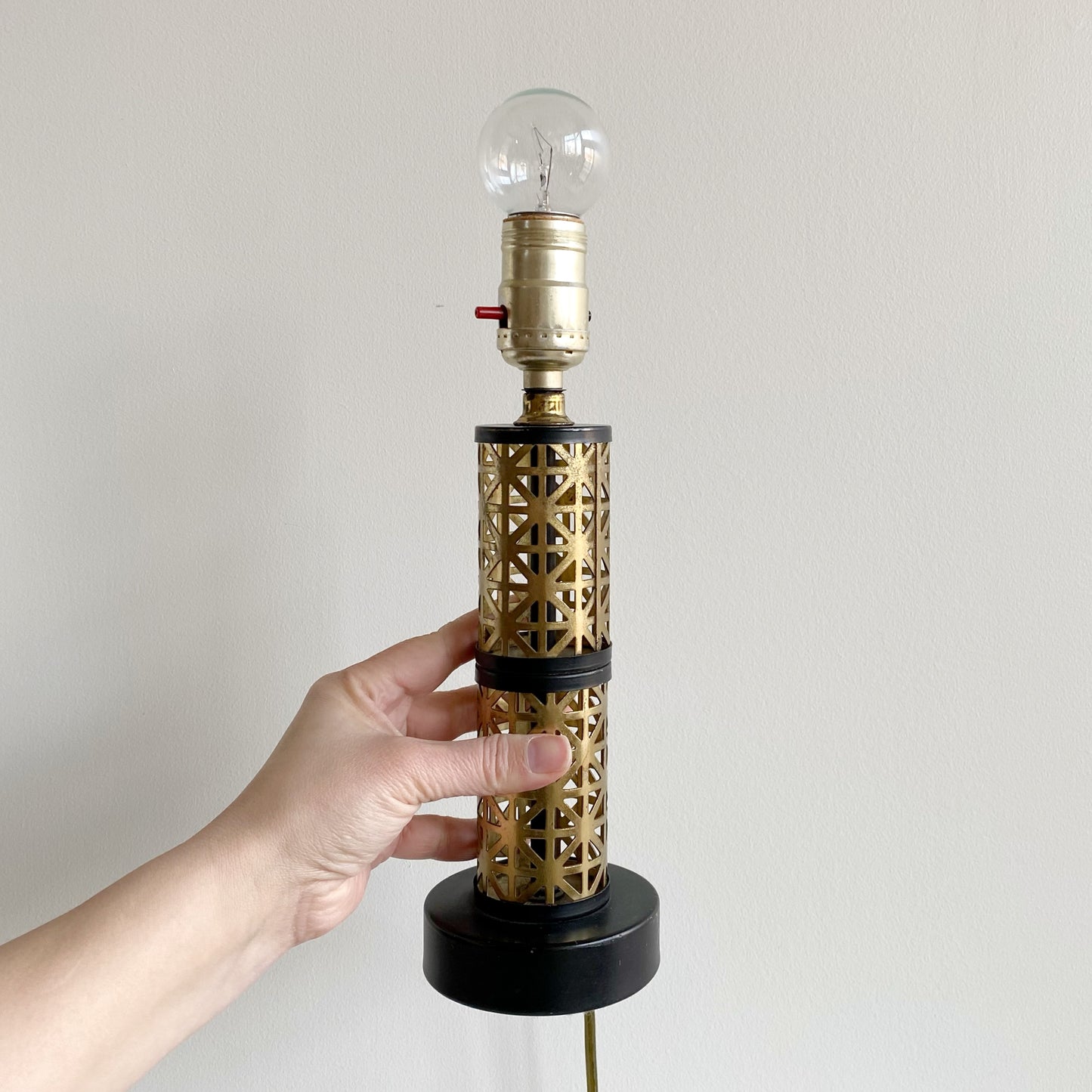 Pair of Vintage Atomic Era Lamps