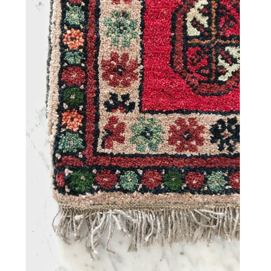 Vintage Wool Rug Sample, “ROMA”