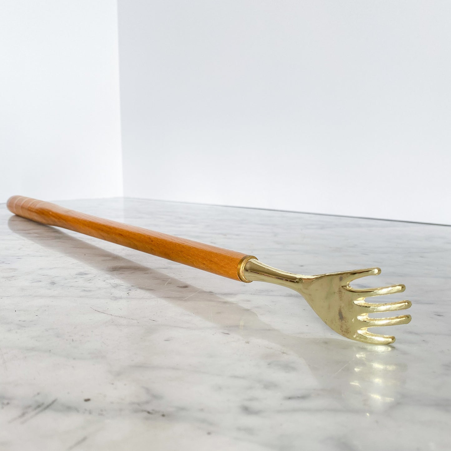Vintage Gold Hand Back Scratcher