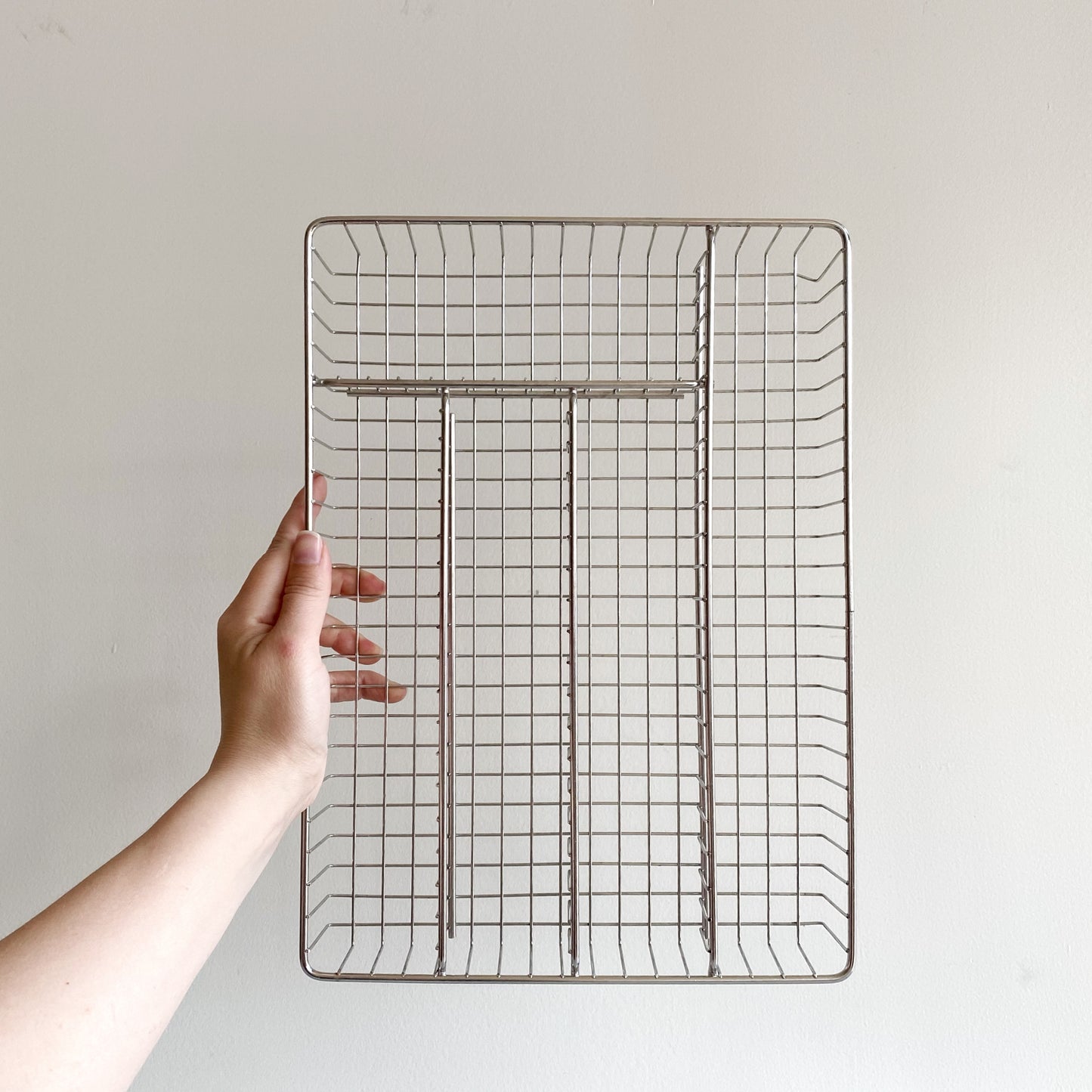 Found Chrome Wire Grid Organizer
