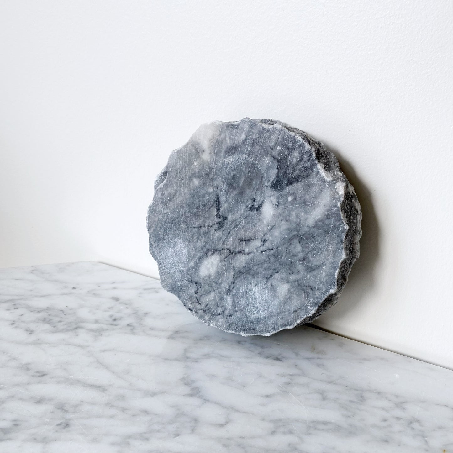 Vintage Gray Marble Ashtray