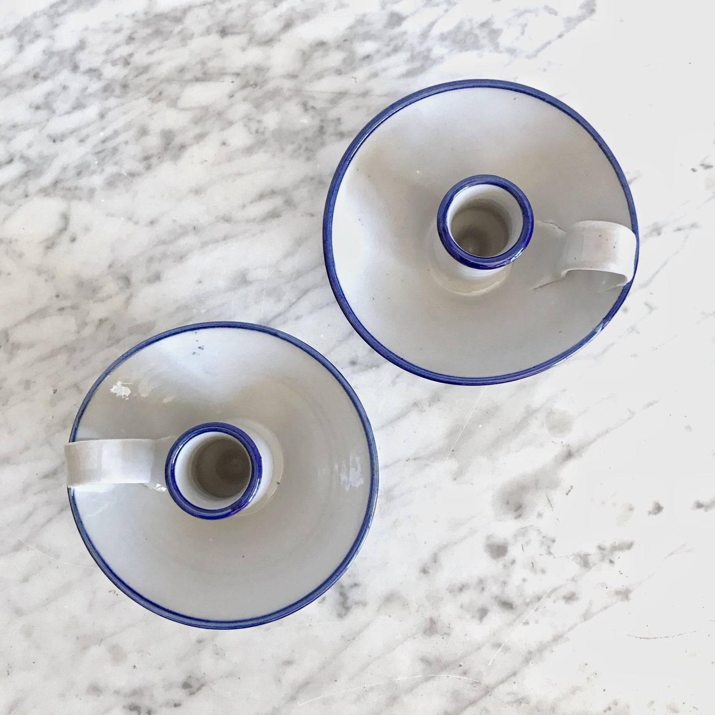 Pair of Jamestown Pottery Candlestick Holders