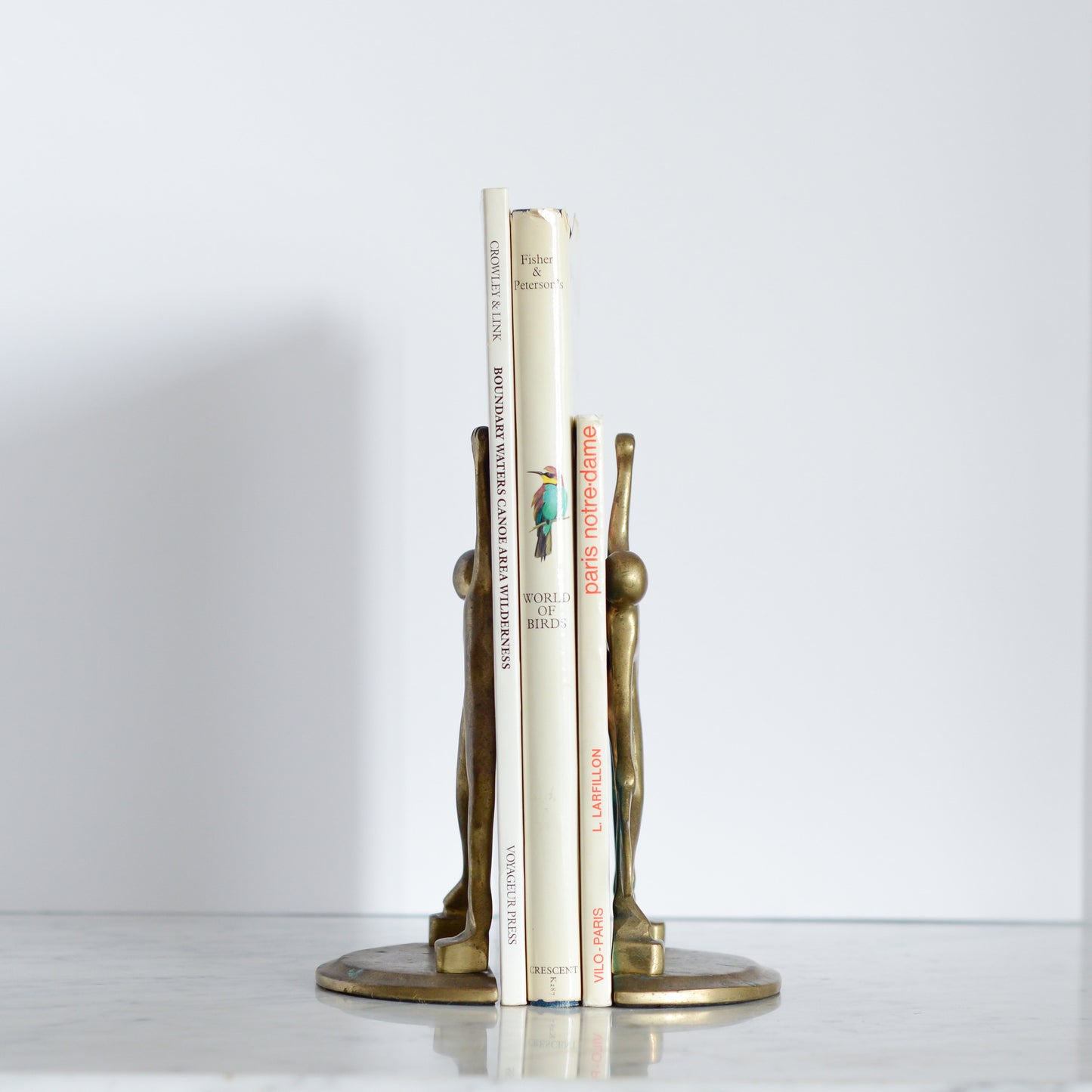 Vintage Brass Tennis Bookends