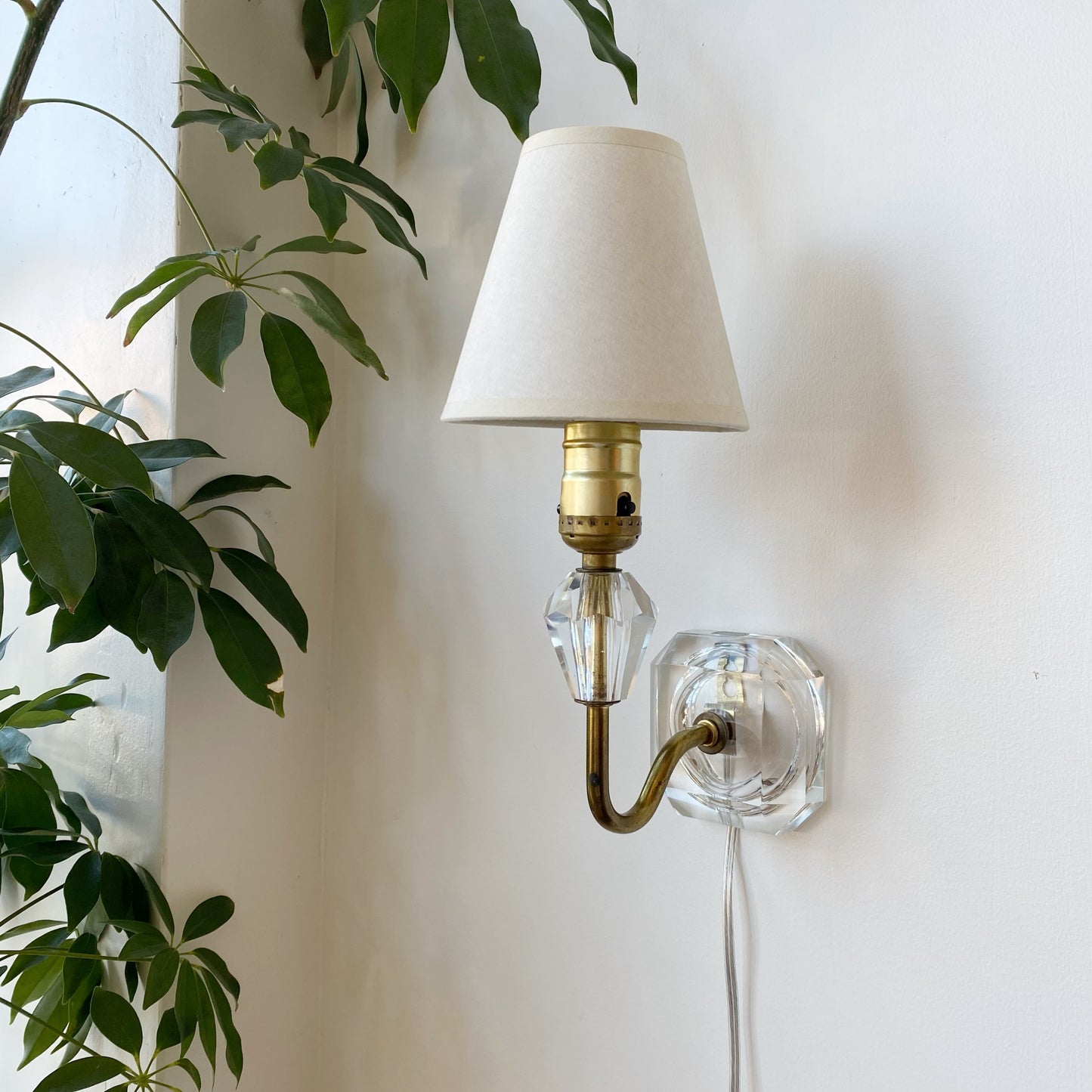 Vintage Crystal Wall Sconce Lamp
