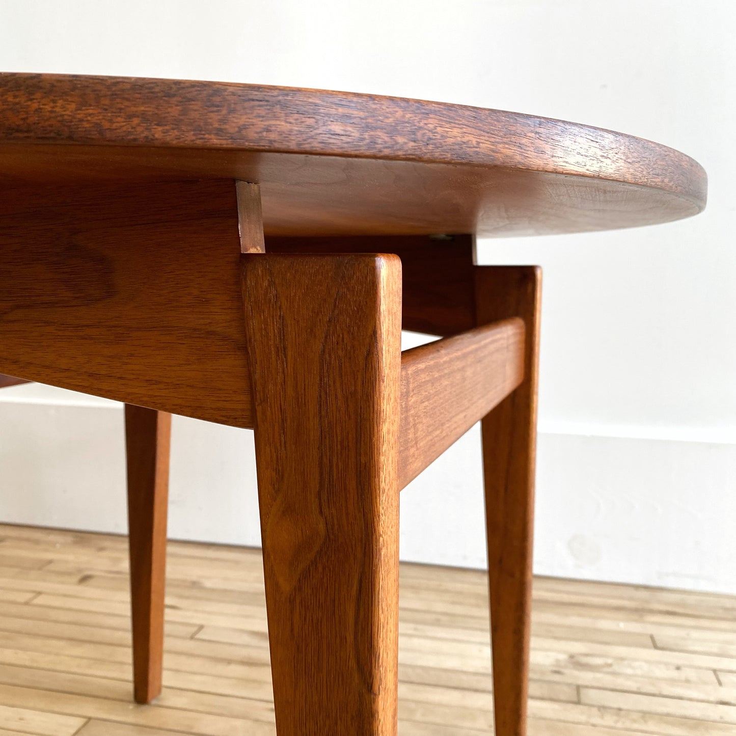 Vintage Round 'Floating' Side Table by Jens Risom