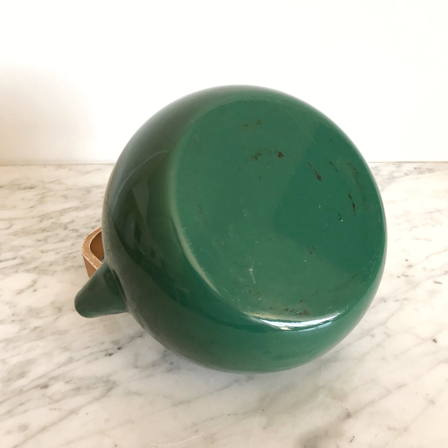 Vintage Green Enamel Kettle