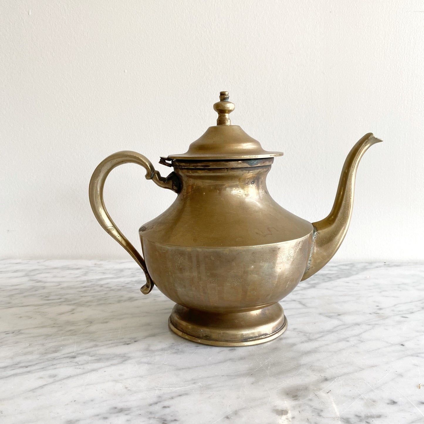 Large Vintage Brass Teapot, Mexico